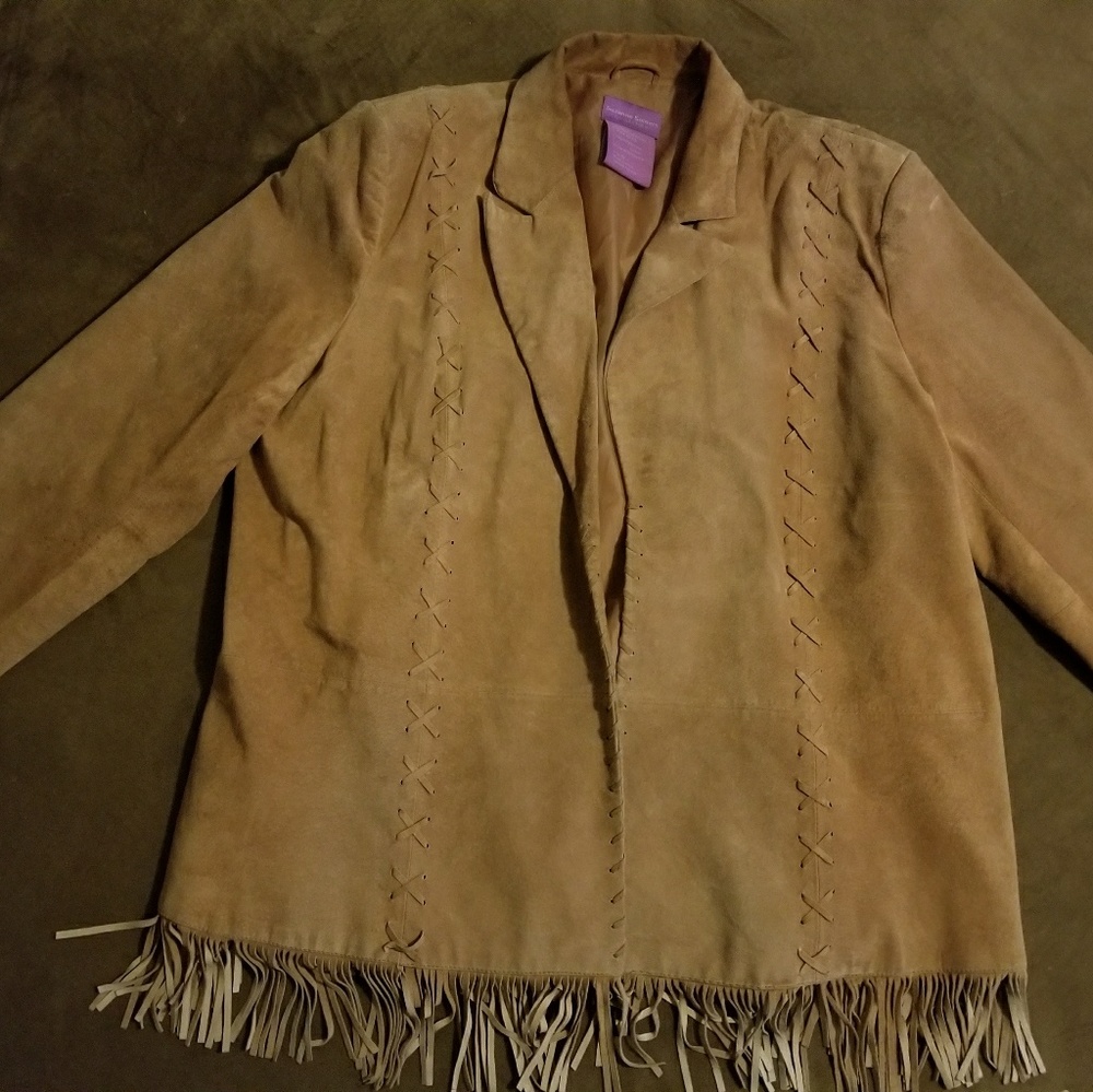 Women's Suede fringed jacket